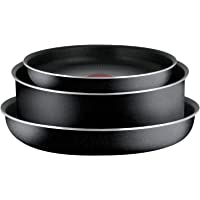 Los mejores  - Tefal Ingenio Essential L2007802 - Juego de 3 sartenes (22 y 26 cm + sartén de 24 cm)- color negro